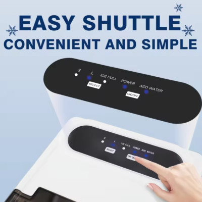 Máy làm đá viên siêu tốc, chỉ trong 6 phút thương hiệu Nga cao cấp DSP KD8001 - Hàng Nhập Khẩu