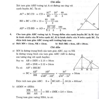 Tổng hợp các bài toán phổ dụng hình học 9