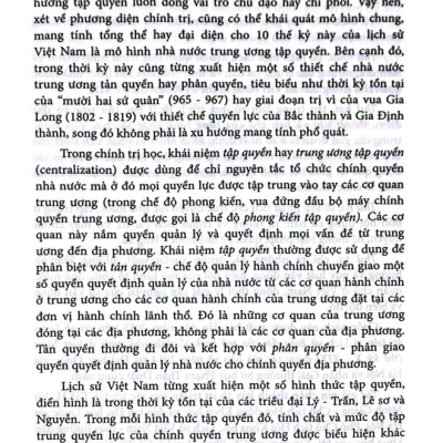 MÔ HÌNH TỔ CHỨC NHÀ NƯỚC Ở VIỆT NAM THẾ KỶ X - XIX