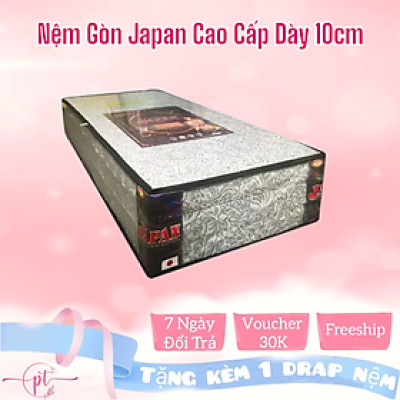 Nệm Gòn Japan Cao Cấp Gấp 3 Dày 10cm Đủ Size ( Giao Màu Ngẫu Nhiên )