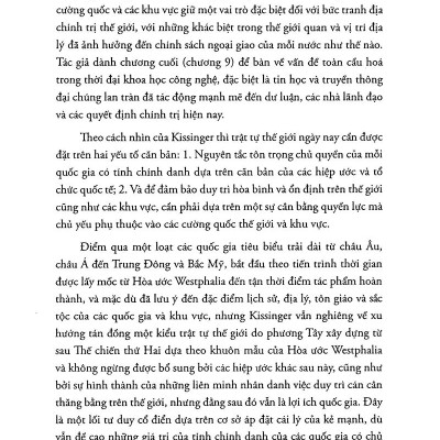 Trật Tự Thế Giới (Tái Bản 2023)