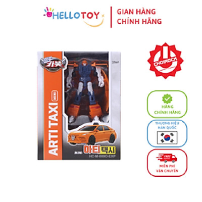 Đồ Chơi Mô Hình Lắp Ráp Xe Hơi Biến Hình HELLO CARBOT Mini Arti Taxi
