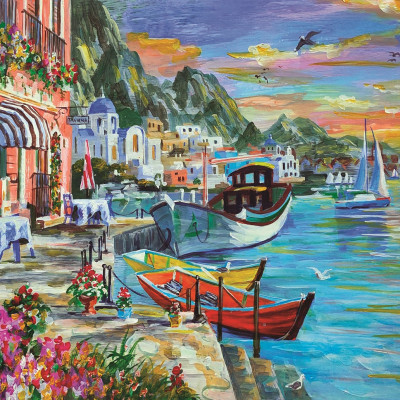 Bộ Tranh Xếp Hình Minh Châu 500 Mảnh Ghép – Thanh Bình (40x50cm)