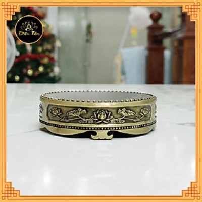 Lư xông trầm hương và đế đôn kê lư hương lư đốt trầm thay thác khói trầm hương lò xông đồ thờ cúng phong thủy Diệu Tâm