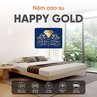 Nệm cao su thiên nhiên Kim Cương Happy Gold - 160x200x15cm