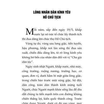 Hồ Chủ Tịch của chúng ta (Xuất bản lần thứ tư) bản in 2025