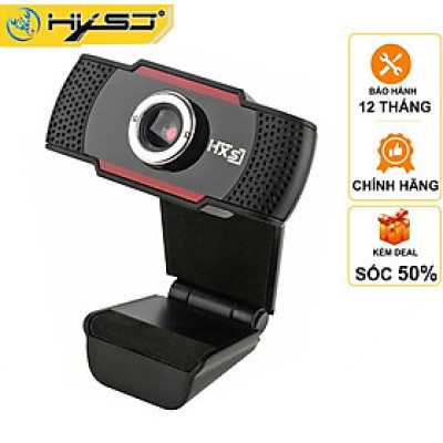 Webcam HXSJ S4 HD 1080P USB3.0 2.0 Có Thể Điều Chỉnh 360° Kèm Mic Cho Cuộc Gọi Video - Hàng Chính Hãng