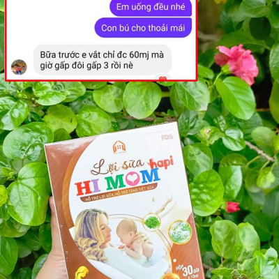 [TẶNG BÌNH MÈO] Lợi Sữa Himom sữa nhiều, sữa mát (1 hộp 30 gói )
