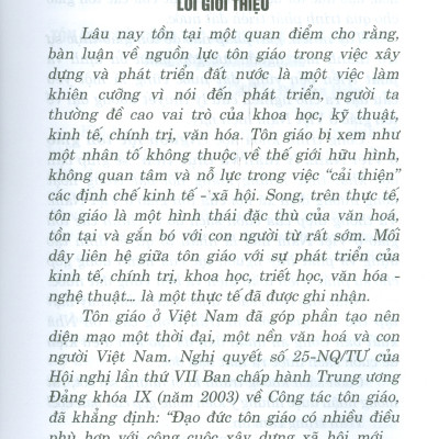 Nguồn Lực Tôn Giáo Ở Việt Nam Lý Luận Và Thực Tiễn