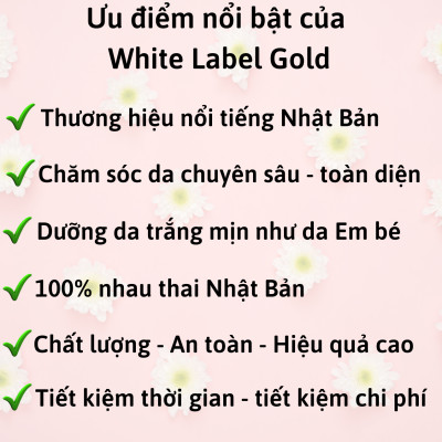 [DƯỠNG TRẮNG TOÀN DIỆN] Combo Bộ 3 Sản Phẩm Dưỡng Da Cao Cấp Nhau Thai Nhật Bản MICCOSMO White Label Gold (Nước Hoa Hồng + Gel Tẩy Trang + Kem Dưỡng - CB08)