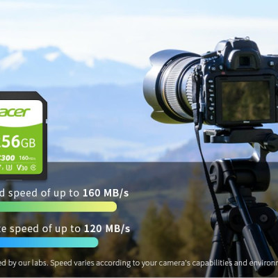 Thẻ nhớ cho camera Acer SD Card SC300 4K UHS-II - Hàng chính hãng