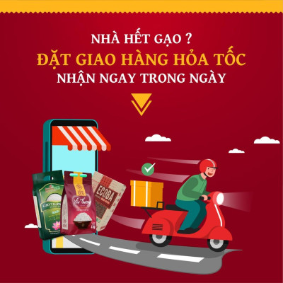 Gạo lứt đỏ Nutrichoice Huyết Rồng 500gr - Gói nhỏ tiện lợi - Cơm mềm dễ ăn