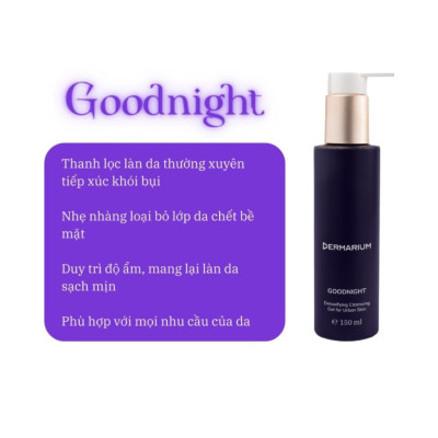 Gel Rửa Mặt Than Hoạt Tính Dermarium Good Night Cleanser
