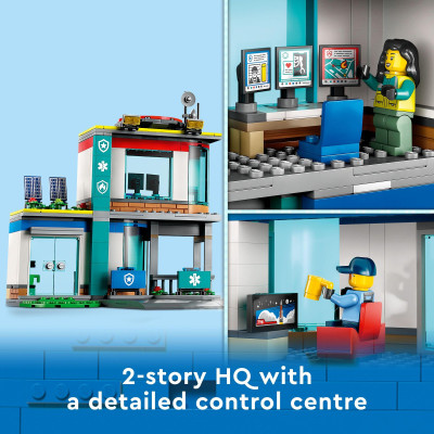 LEGO City 60371 Trụ Sở Cứu Hộ Khẩn Cấp (706 Chi Tiết)