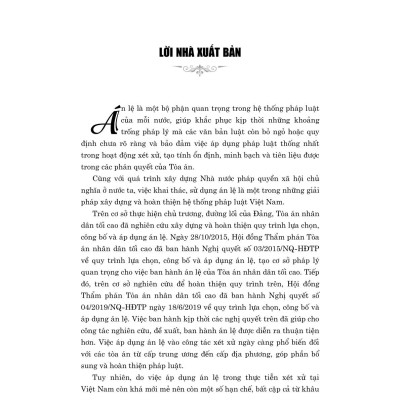 Án Lệ Việt Nam (Sách chuyên khảo, xuất bản lần thứ 2)