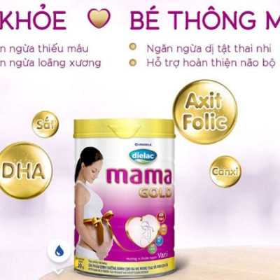 Sữa bột Vinamilk Dielac MaMa Gold hương Vani lon 900g