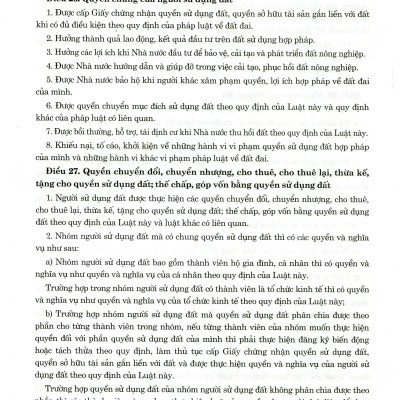Luật Đất Đai Hiện Hành Và Các Văn Bản Hướng Dẫn Thi Hành