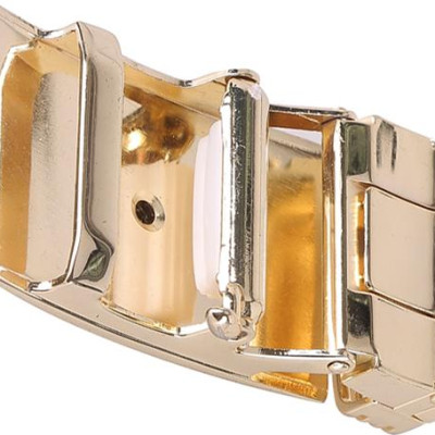 Đầu Khóa Da Cá Sấu 4 Phân Đầu Vàng Huy Hoàng HT9222 - Nâu Đất