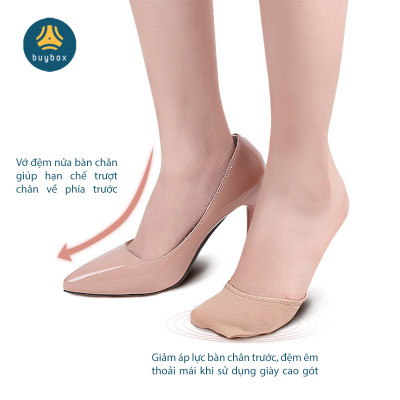 Vớ thiết kế mỏng nhẹ, màu sắc tinh tế, kết hợp hạt silicone massage, giảm tình trạng thốn bàn chân hiệu quả - BuyBox - BBPK340