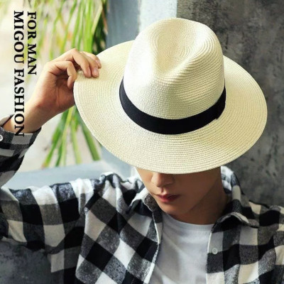 Nón cao bồi phớt mũ cao bồi nam nữ Fedora comboy chất liệu cói Hàng nhập dona24072901