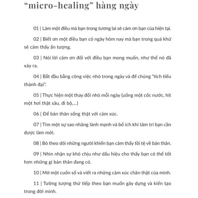 Một Cuốn Sách Chữa Lành