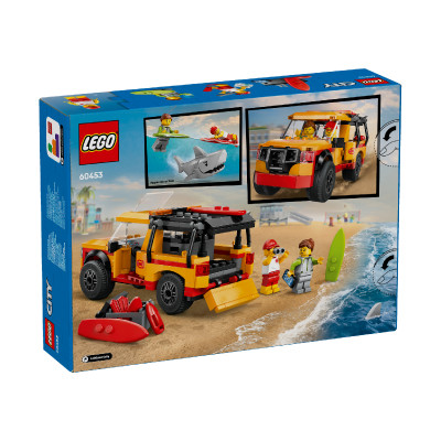 LEGO CITY 60453 Đồ Chơi Lắp Ráp Xe Cứu Hộ Bãi Biển (214 Chi Tiết)