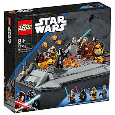 Đồ Chơi LEGO STAR WARS Obi-Wan Kenobi Và Darth Vader Đại Chiến 75334 (408 chi tiết)