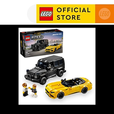 LEGO SPEED CHAMPIONS 76924 Đồ Chơi Lắp Ráp Siêu Xe Mercedes Amg Gt Roadster 2024 & Amg G63 (808 chi tiết)
