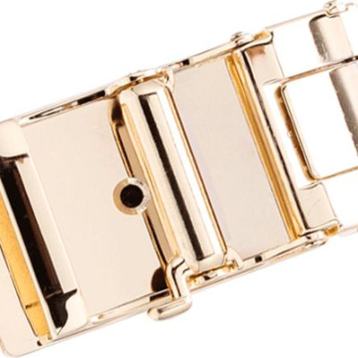 Đầu Khóa Da Cá Sấu 3,5 Phân Đầu Vàng Huy Hoàng HT9214 - Nâu Đất