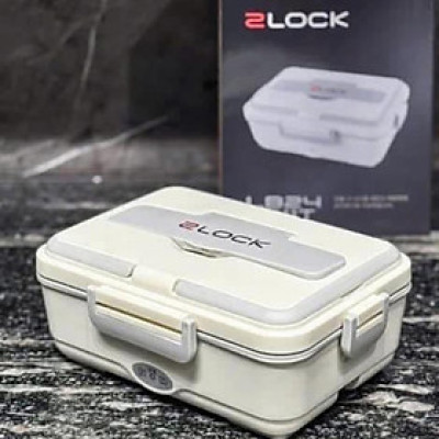 Hộp cơm cắm điện 3 ngăn inox 2LOCK korea Hàng chính hãng