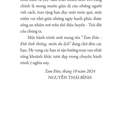 Tam Đảo đất thiêng miền du lịch - bản in 2024