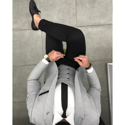 Cavat Hàn Quốc bản trung 7cm Cao cấp kèm hộp - Đen kẻ