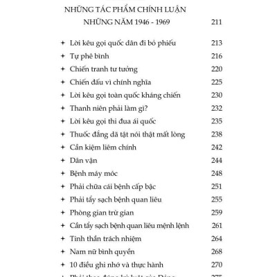 Một số tác phẩm chính luận tiêu biểu