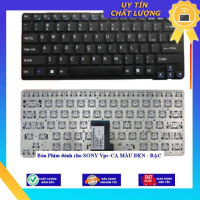 Bàn Phím dùng cho SONY Vpc-CA MÀU ĐEN - BẠC - Hàng Nhập Khẩu New Seal