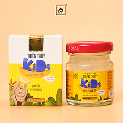 Nước Yến Sào Thiên Thủy Kids Canxi+ - Nhà Yến Nha Trang - Hộp 1 Lọ - Yến Kids - Tổ yến chưng sẵn dành cho trẻ em - Hàng Chính Hãng