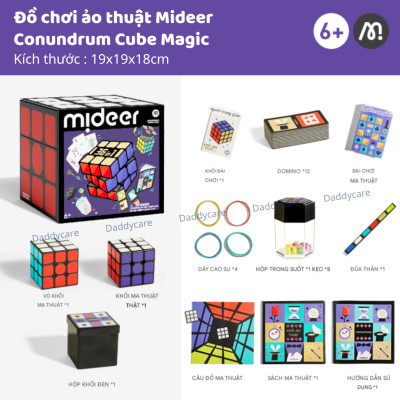 Đồ chơi ảo thuật 36 trò cho bé Mideer Conundrum Cube Magic