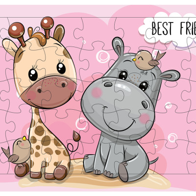 04 bộ tranh xếp hình 35 mảnh khổ A4 20x30cm – đồ chơi trí tuệ cho bé từ 2 tuổi – Combo 9