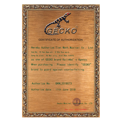 Đàn Kalimba Gecko 10 Phím Gỗ Mahogany K10MEQ (Có EQ) Kèm Kèn Kazoo