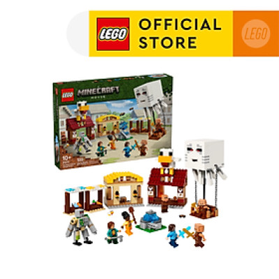 LEGO MINECRAFT 21273 Bộ Lắp Ráp Cuộc Tấn Công Làng Bằng Khinh Khí Cầu Của Ghast (555 chi tiết)