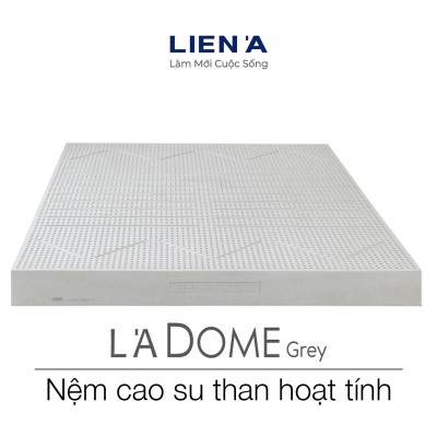 Nệm Cao Su Liên Á Ladome Grey Cao 10cm - Giường Đơn - Cao Su Thiên Nhiên 100%
