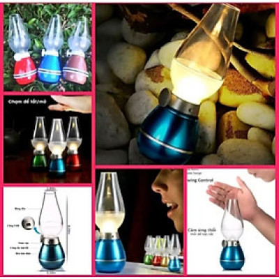 1 ĐÈN LED TRANG TRÍ DẦU ĐIỆN KIỂU CỔ CỰC ĐẸP CẢM BIẾN THỔI BẬT TẮT