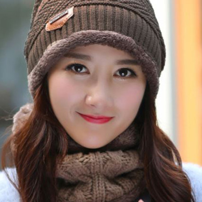 Mũ Len Kèm Khăn Cổ Mũ Len Khăn Chui Đầu Kiểu Dáng Hàn Quốc