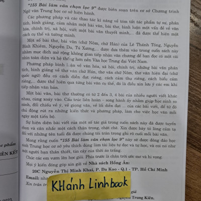 Sách - 155 bài làm văn chọn lọc 9 (HA)