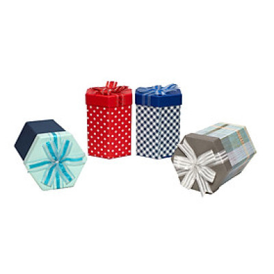 HỘP QUÀ LỤC GIÁC L010 - 10.5 X 15.5 CM - GIAO NGẪU NHIEN