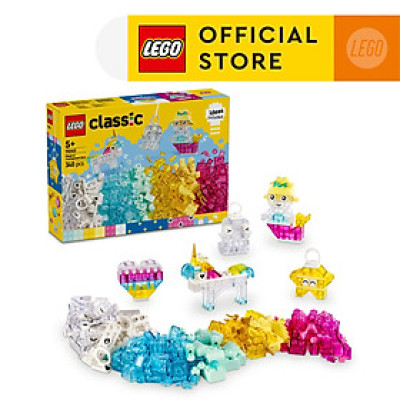 LEGO CLASSIC 11040 Đồ Chơi Lắp Ráp Hộp Trong Suốt Kỳ Diệu (340 chi tiết)
