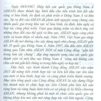 Vai Trò, Vị Thế, Uy Tín Của Việt Nam Trong ASEAN