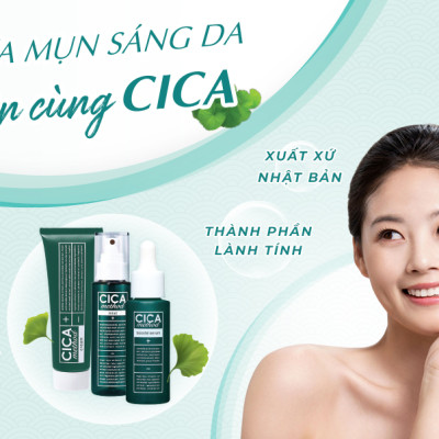 XỊT PHUN SƯƠNG DƯỠNG ẨM, NGỪA MỤN VÀ PHỤC HỒI DA TỔN THƯƠNG DO MỤN CICA METHOD