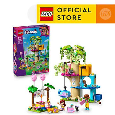 LEGO FRIENDS 42666 Đồ Chơi Lắp Ráp Nhà Cây Và Bữa Tiệc Sinh Nhật Mèo Con (321 chi tiết)