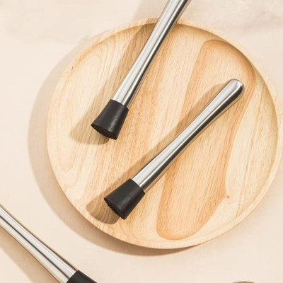 Chày Dầm Pha Chế Bar Muddle INOX. Dụng cụ dầm trái cây, hoa quả thực phẩm. Pha Cocktail Bartender