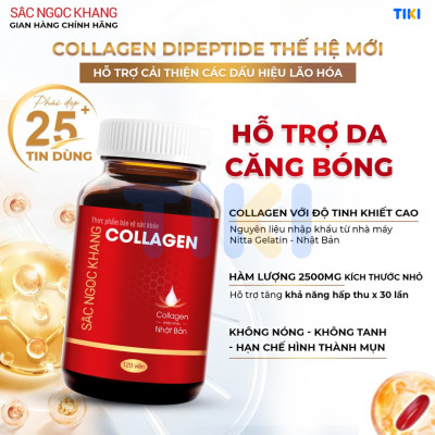 Combo 6 món Nước tẩy trang 145ml + Sữa rửa mặt 100g + Nước hoa hồng 145ml + Kem chống nắng 50g + Viên uống Collagen 60 viên + Kem dưỡng da ban đêm-10g  [Sắc Ngọc Khang official]